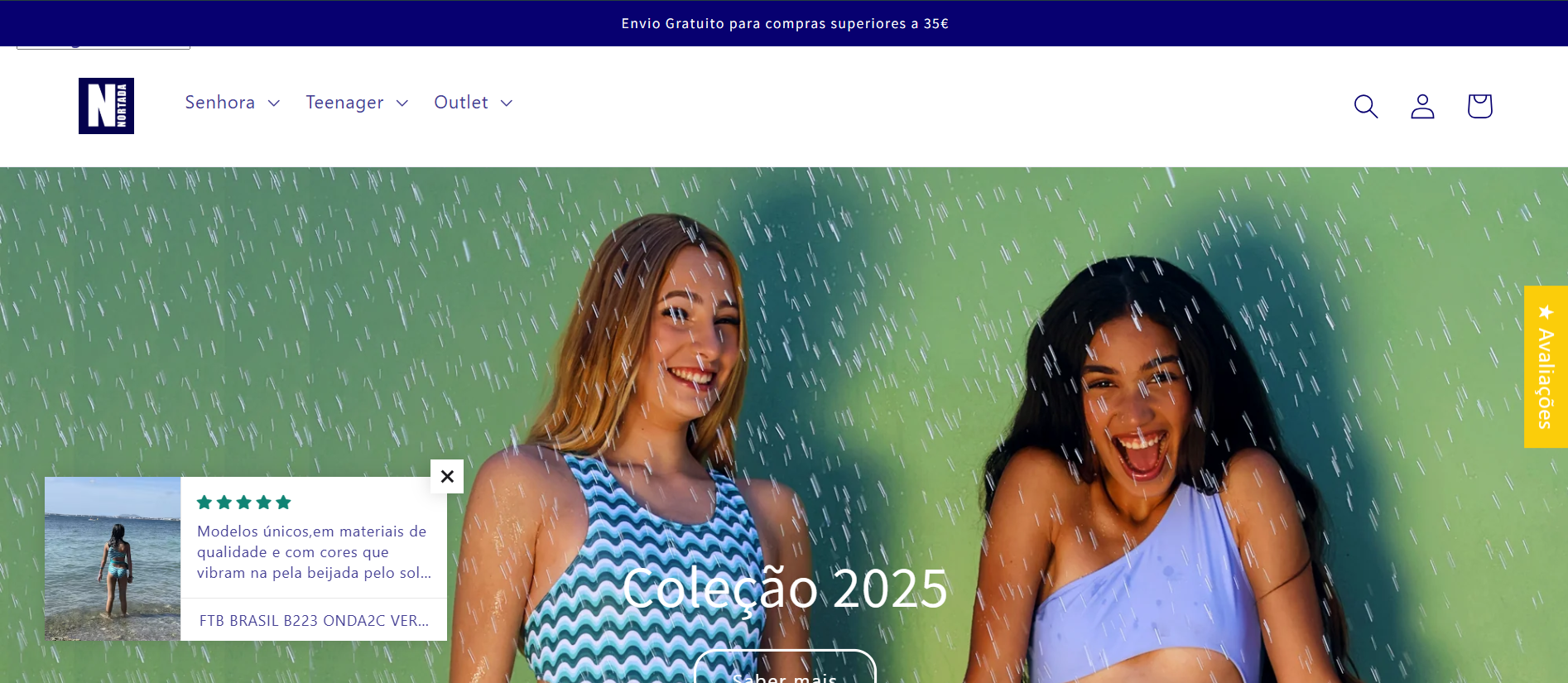 Nortada Banho — Antes